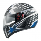 AGV Skyline Multi Psyco White Gunmetal blue