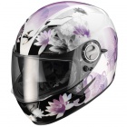 Casque Scorpion Exo 500 Nelly blanc nacré violet